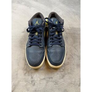Air Jordan 1‎ Low Squadron Blue Electric Yellow - Mens 13 - 553558-417